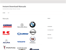 Tablet Screenshot of instantdownloadmanuals.com